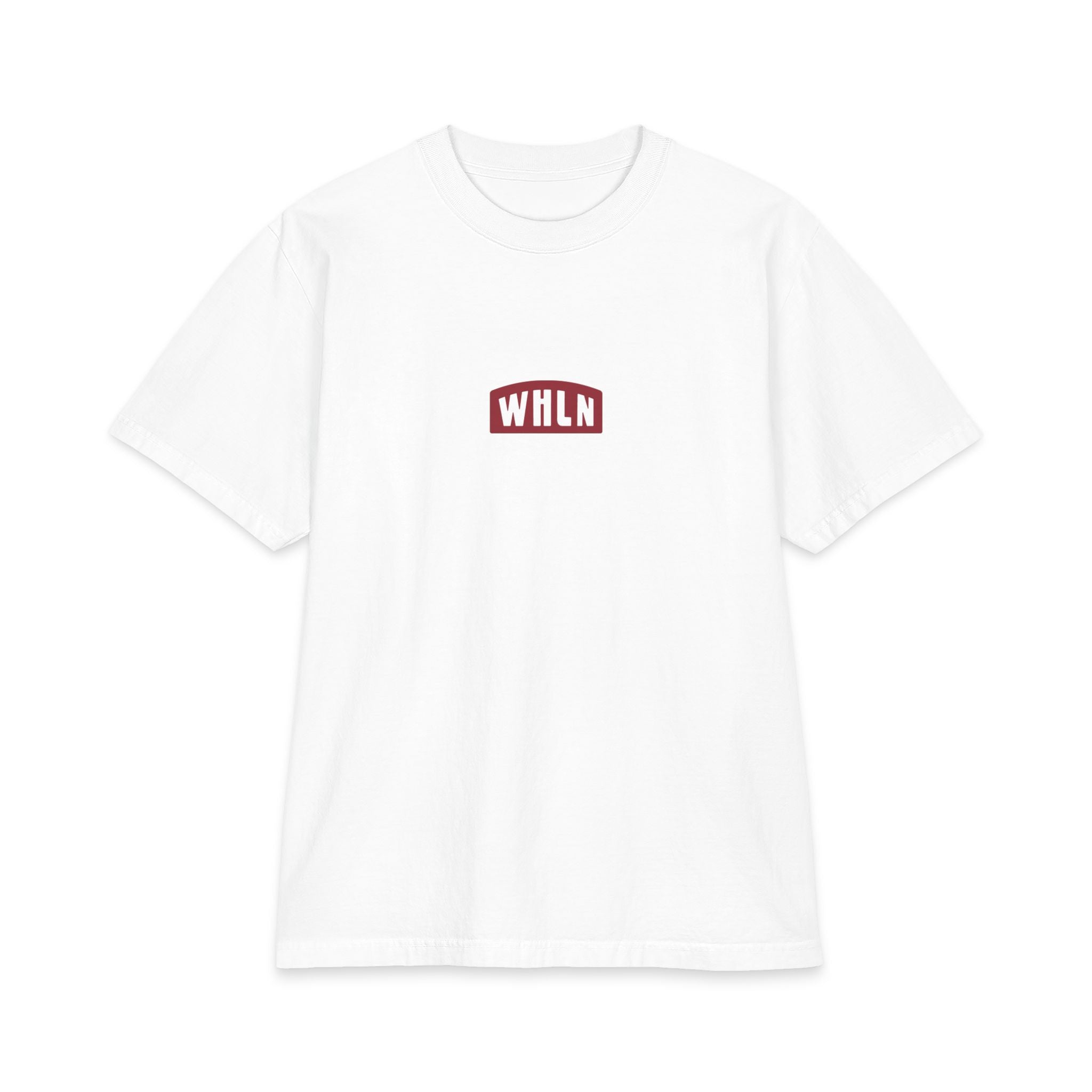 WHLN Tiki Bar Oversized Tee - White/Maroon