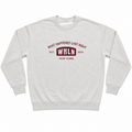 WHLN EST. 2024 Embroidered Crewneck - Ash/Maroon