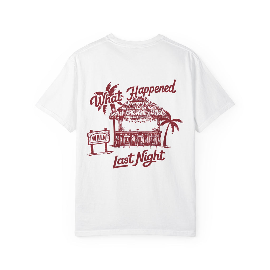 WHLN Tiki Bar Tee - White/Maroon