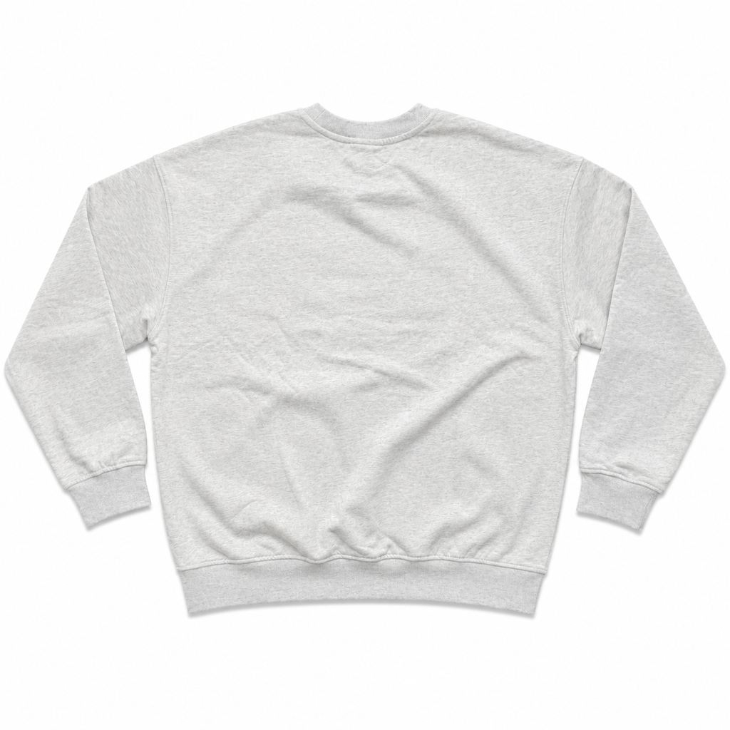 WHLN EST. 2024 Embroidered Crewneck - Ash/Maroon