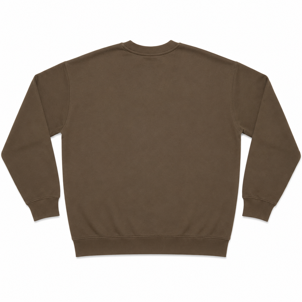 WHLN EST. 2024 Embroidered Crewneck - Brown