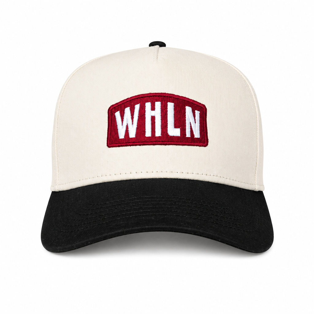 WHLN Hat - Cream/Maroon