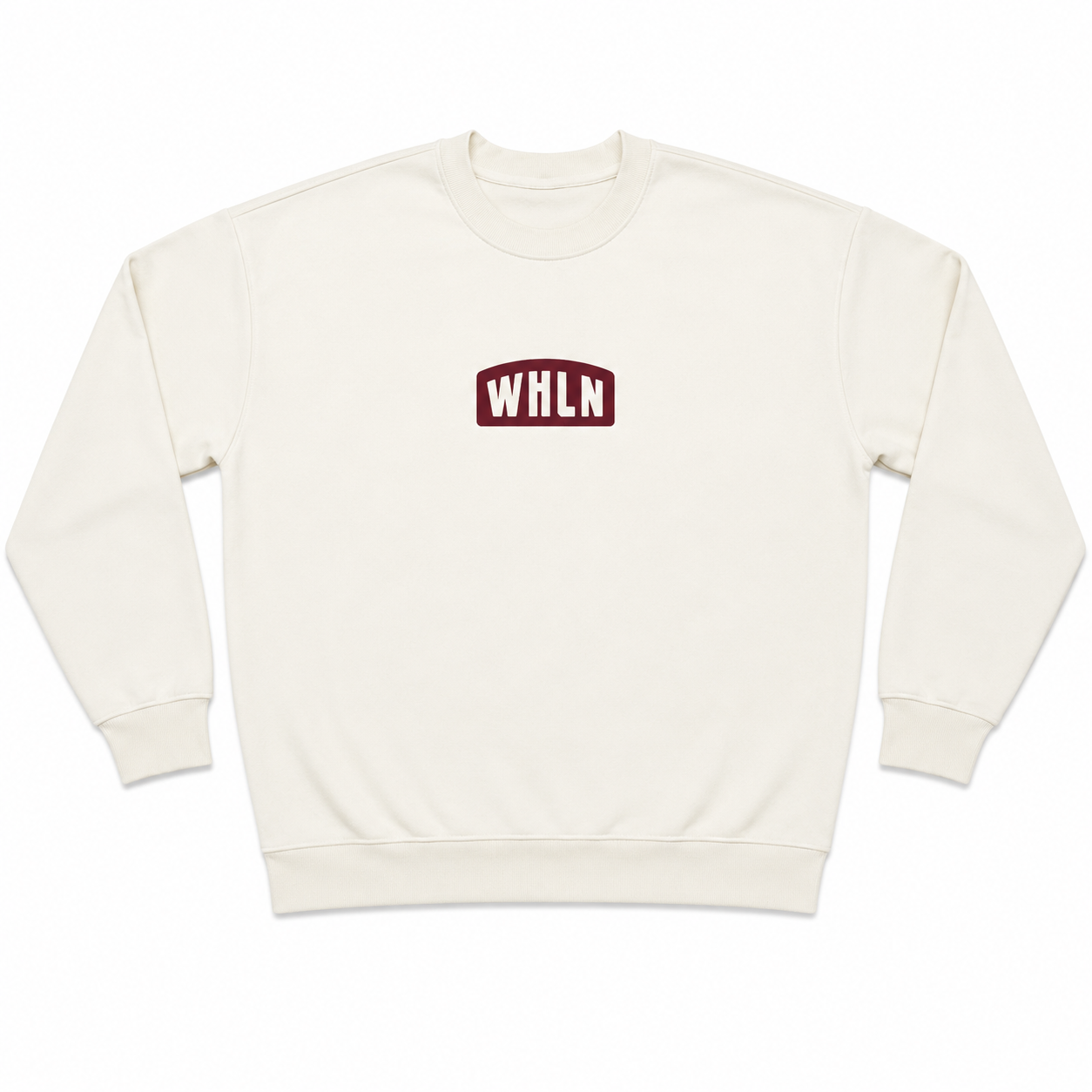 WHLN Tiki Bar Crewneck - White/Maroon